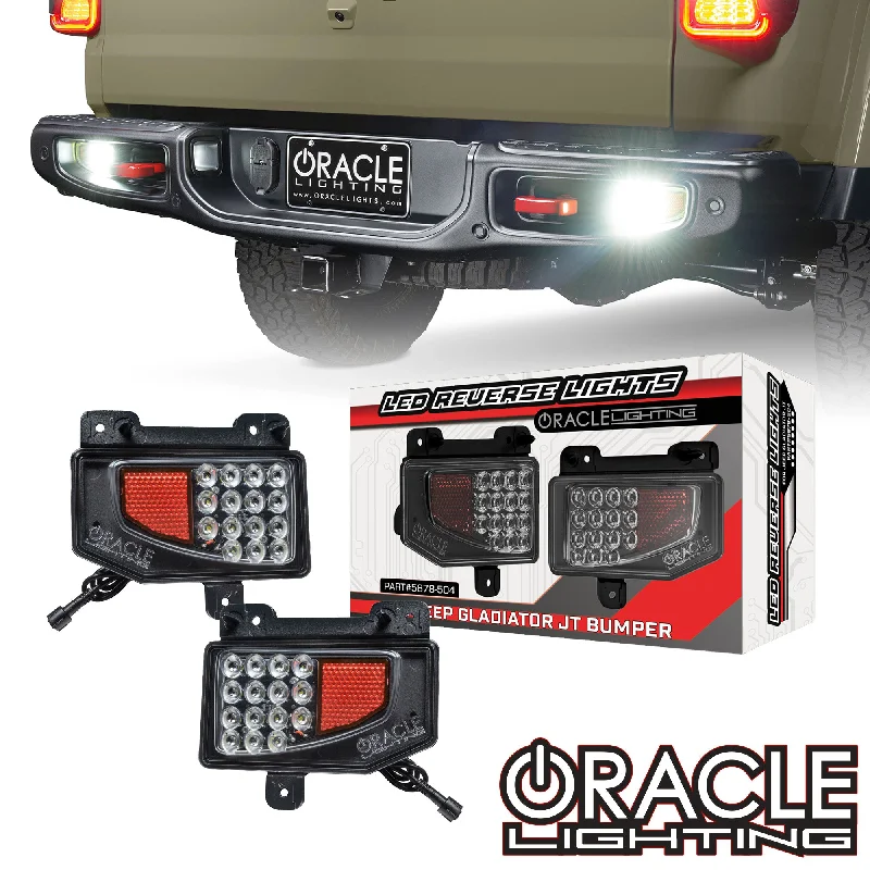 Track lighting with colored glass accentsORACLE Lighting Rear Bumper LED Reverse Lights for Jeep Gladiator JT