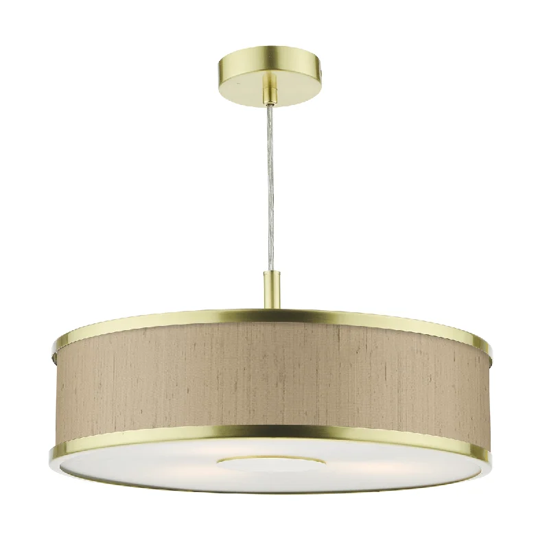 Track lighting for creating a moody atmosphereJolyon 3/4Lt Pendant Brushed Brass With Bespoke Various Finishes E27