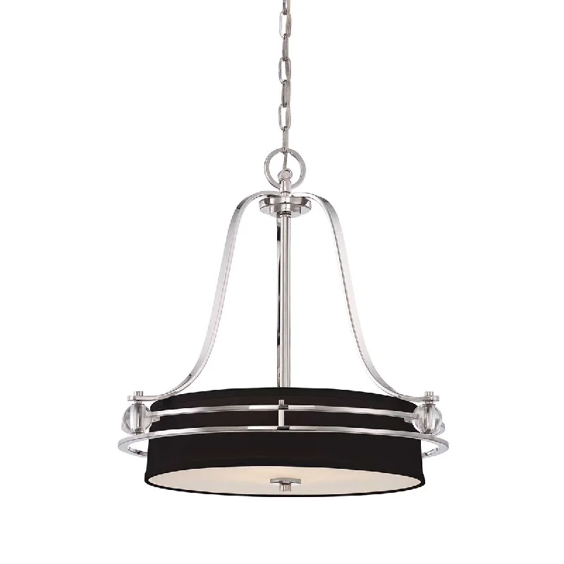 Track lighting with multiple heads for flexibilityGotham 4 Light Pendant - Imperial Silver/ Brushed Brass E27