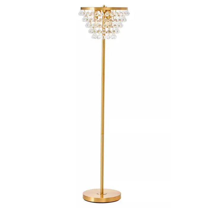 Track lighting with a decorative track designGilded Brilliance Floor Lamp