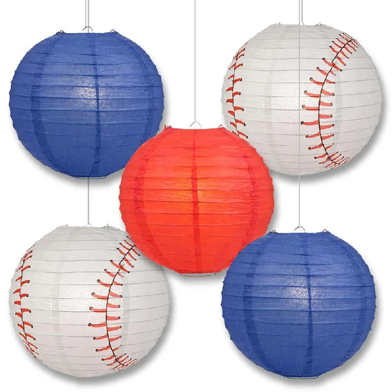 Edison light bulbs with antique finishChicago Pro Baseball 14-inch Paper Lanterns 5pc Combo Party Pack - Blue & Red