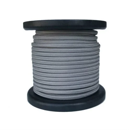 60 watt Edison style light bulbsGray Parallel cloth covered Wire- Per ft.