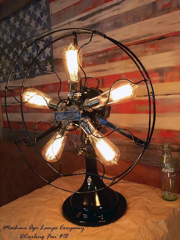 Industrial Lighting for Printing Press FacilitiesSteampunk Vintage Century Fan Lamp Light , # DC18