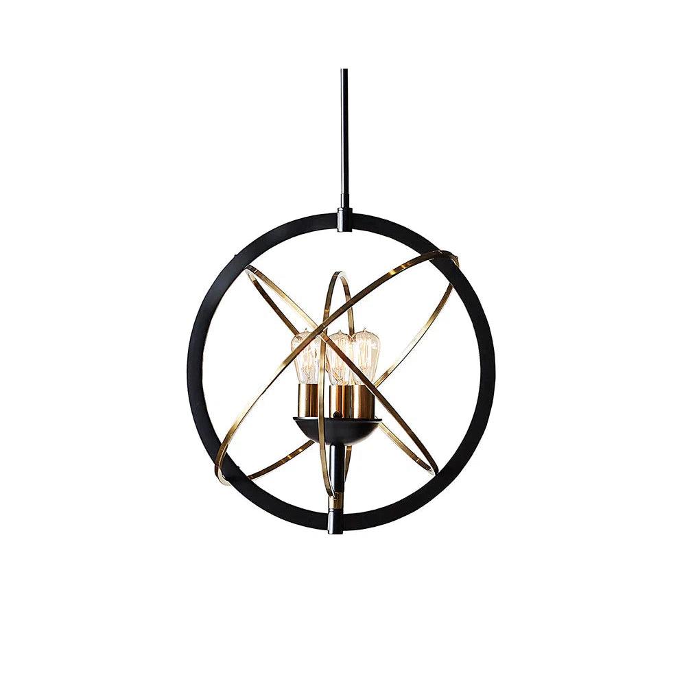 Large Chandeliers for Grand Halls and FoyersAyala Chandelier Modern Black And Brass Lighting Fixture