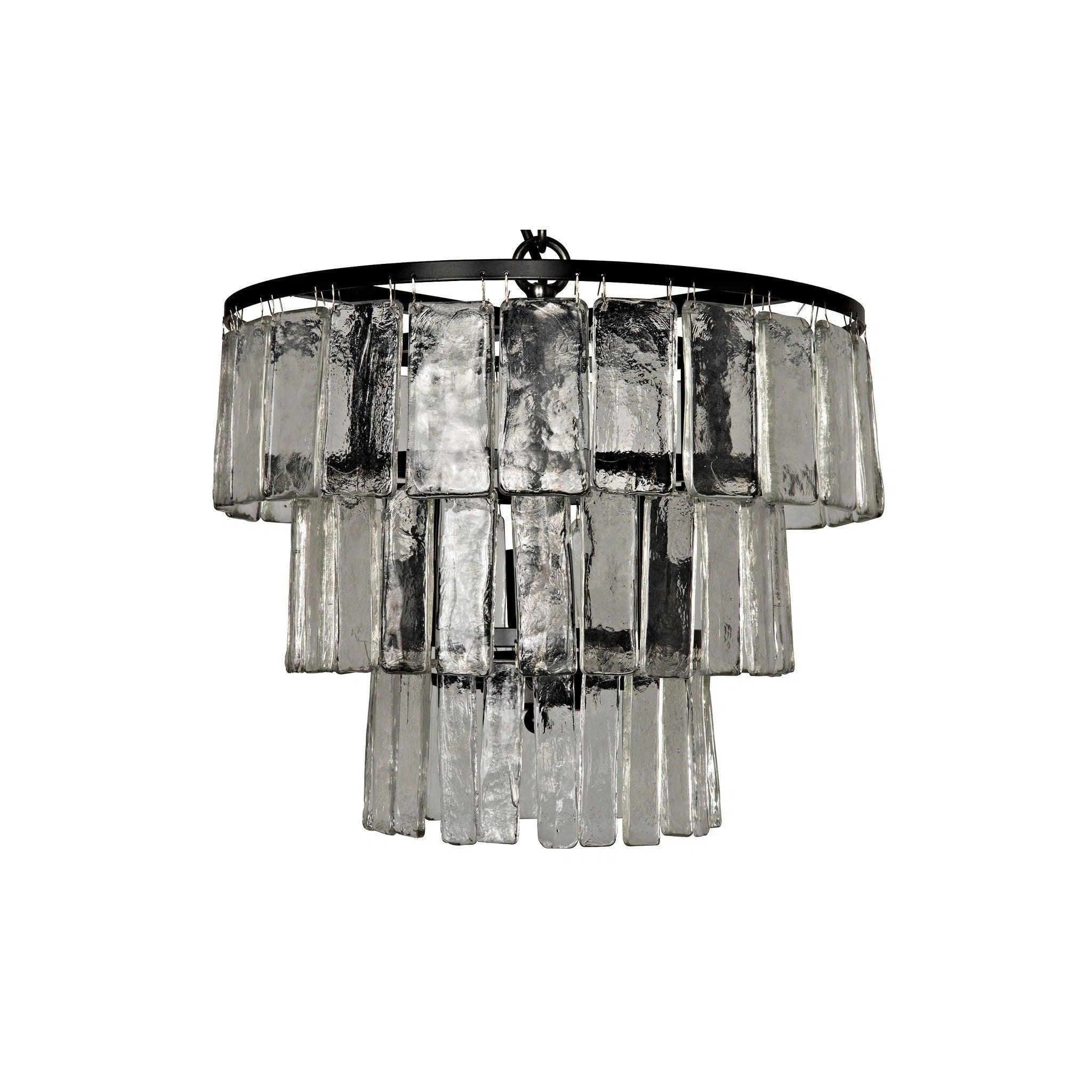 Chandeliers with Murano Glass for a High - End Artistic TouchCarnegie Metal and Glass Small Chandelier