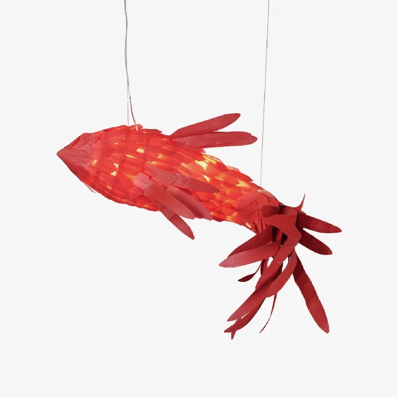 Chandeliers with Multiple Lights for Maximum IlluminationCrimson Swirl Koi Chandelier