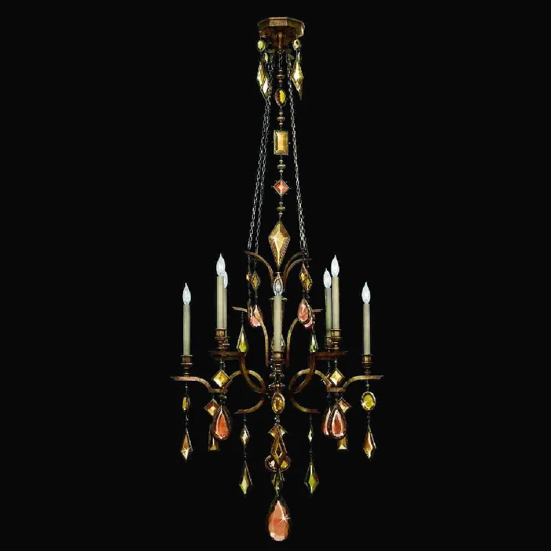 French Country Chandeliers with a Romantic AuraEncased Gems Chandelier