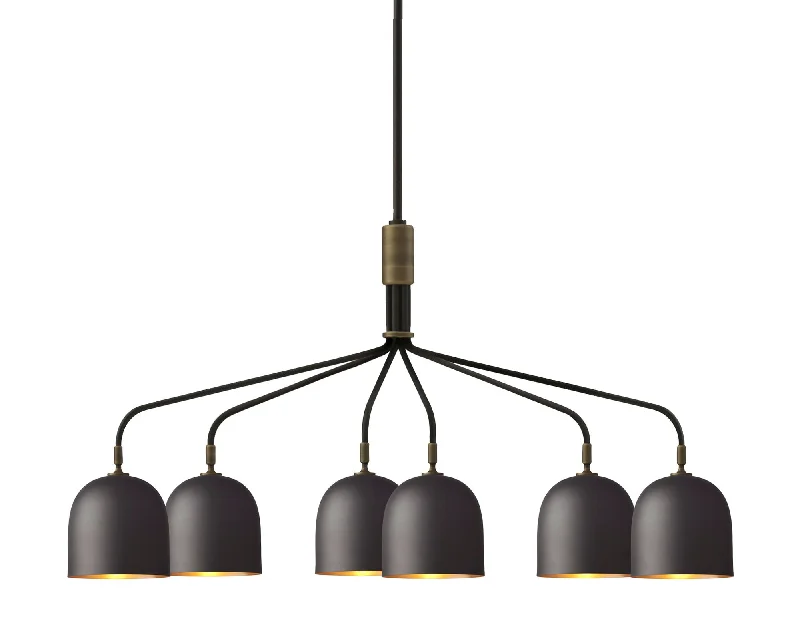 Mini Chandeliers for Adding Charm to Small SpacesHoward Chandelier - 6 Arm, Gunmetal