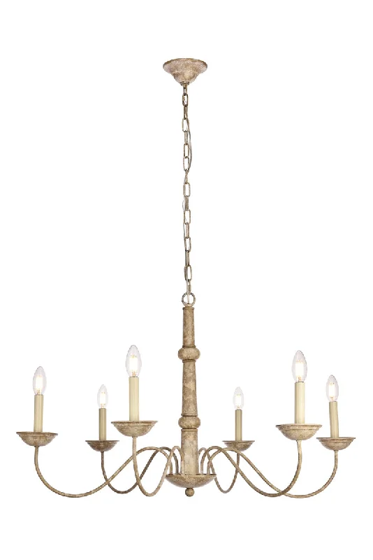 French Country Chandeliers with a Romantic AuraMerritt 6 Light Chandelier