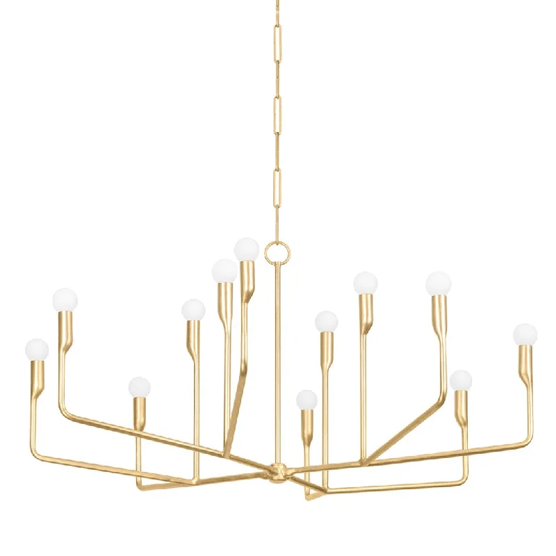 Chandeliers with Metal Frames in Bronze FinishNorman Chandelier - Gold