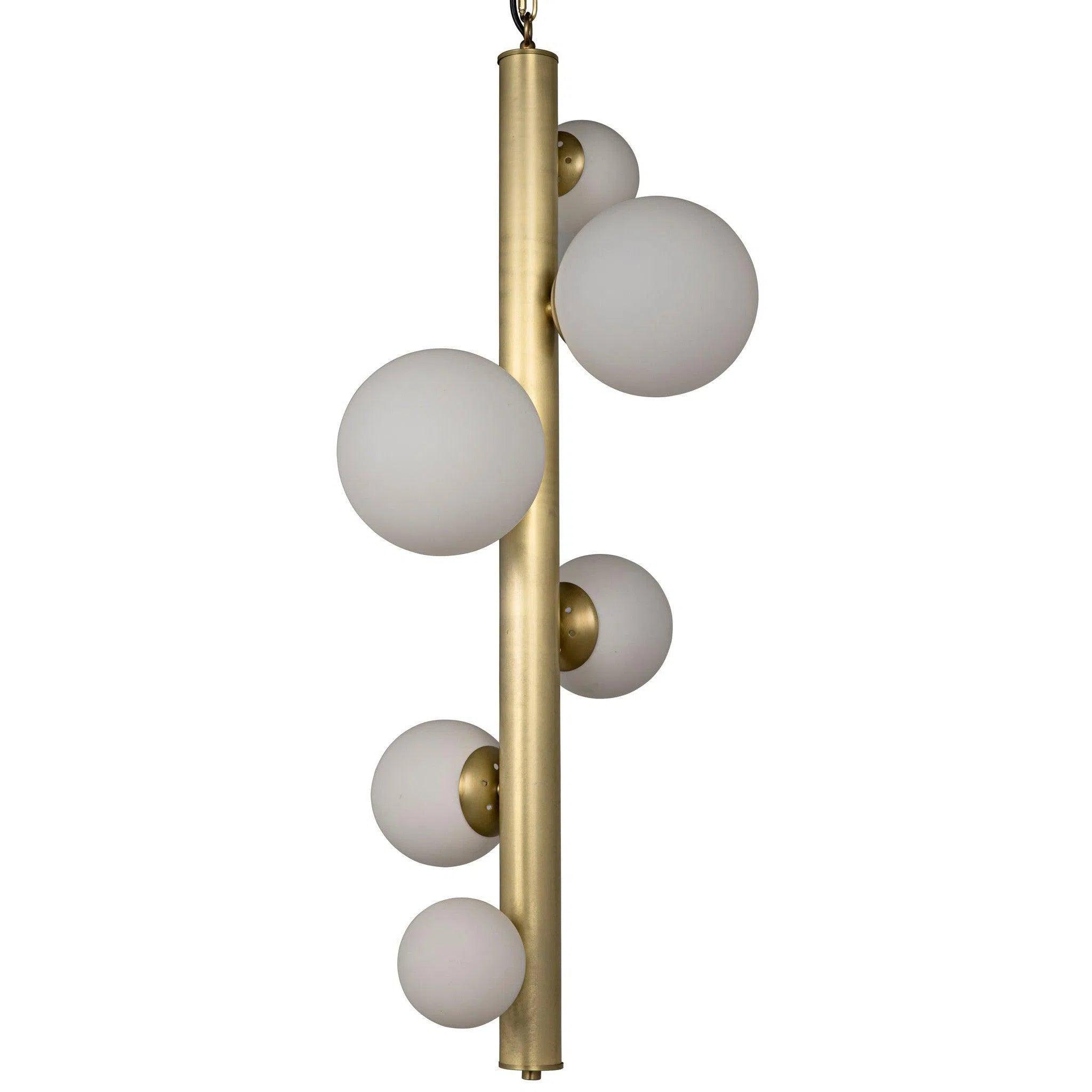 LED Chandeliers for Energy - Efficient LightingOrellana Metal Chandelier With Brass Finish