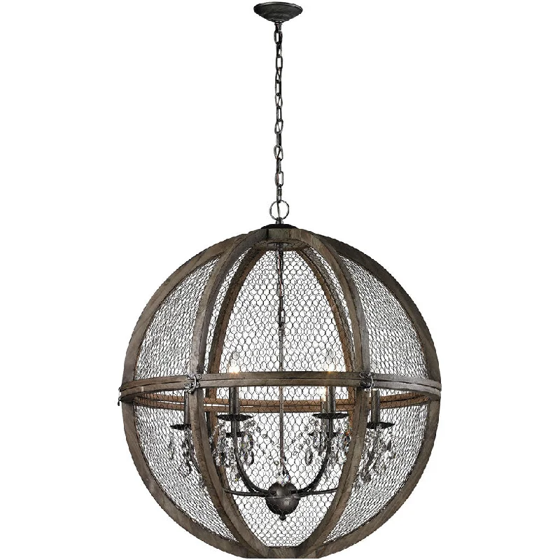 Chandeliers for Living Rooms to Create a Focal PointRhapsody Wood/Wire Chandelier