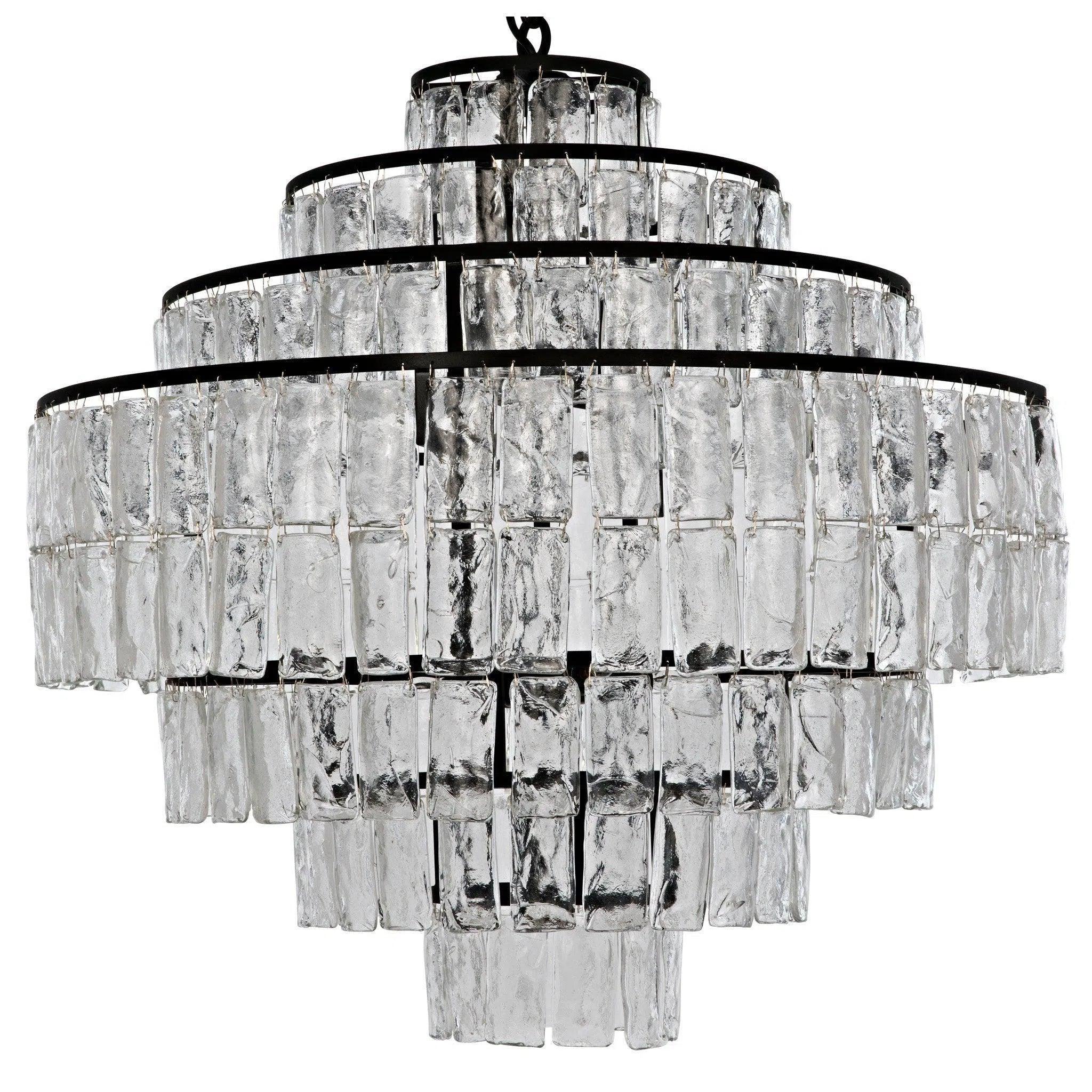 Chandeliers for Living Rooms to Create a Focal PointSatellite Black Steel and Glass Chandelier