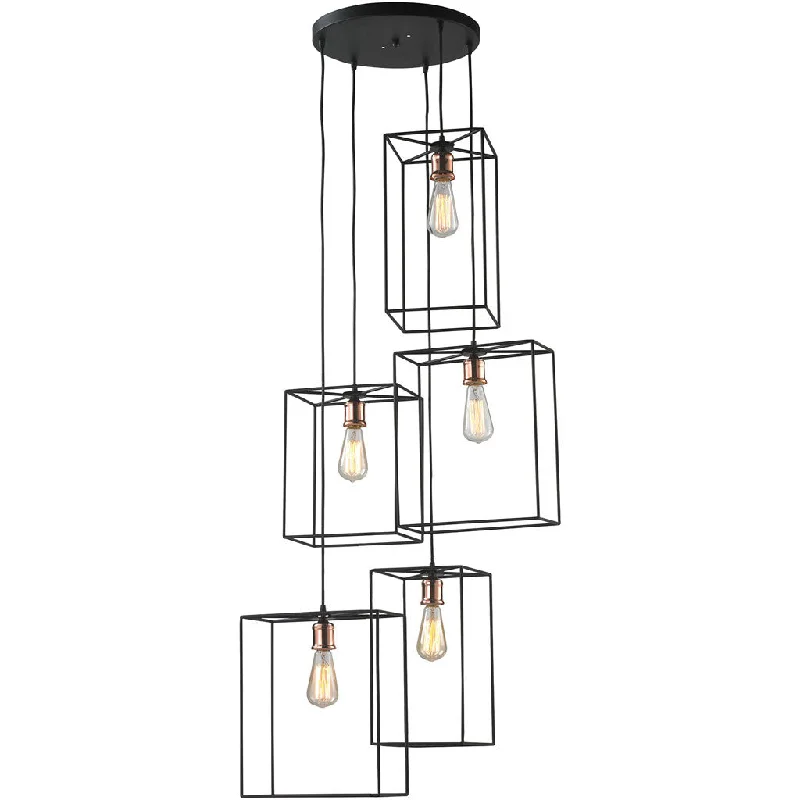 Chandeliers with Adjustable Height for Custom InstallationSpring Pendant Cluster