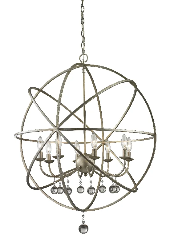 Chandeliers with Adjustable Height for Custom InstallationAcadia Eight Light Chandelier