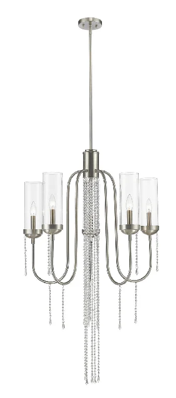 Chandeliers with Adjustable Height for Custom InstallationSiena Five Light Chandelier