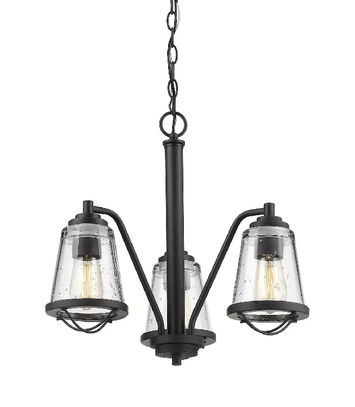 Industrial Iron Chandeliers for Loft - Inspired SpacesMariner Three Light Chandelier