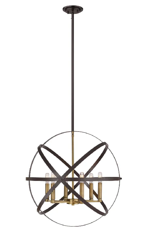 Mid - Century Modern Chandeliers for Vintage AppealCavallo Six Light Chandelier