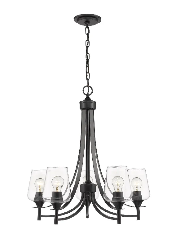 Mid - Century Modern Chandeliers for Vintage AppealJoliet Five Light Chandelier