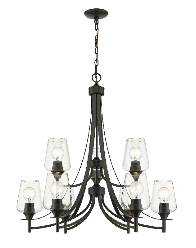 Chandeliers with Dimmable Lights for Ambiance ControlJoliet Nine Light Chandelier