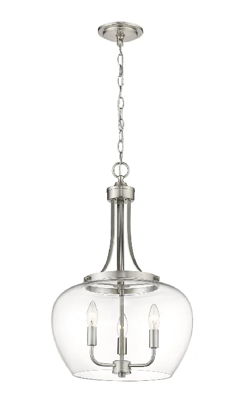 Chandeliers with Clear Crystal for a Sparkling EffectJoliet Three Light Pendant