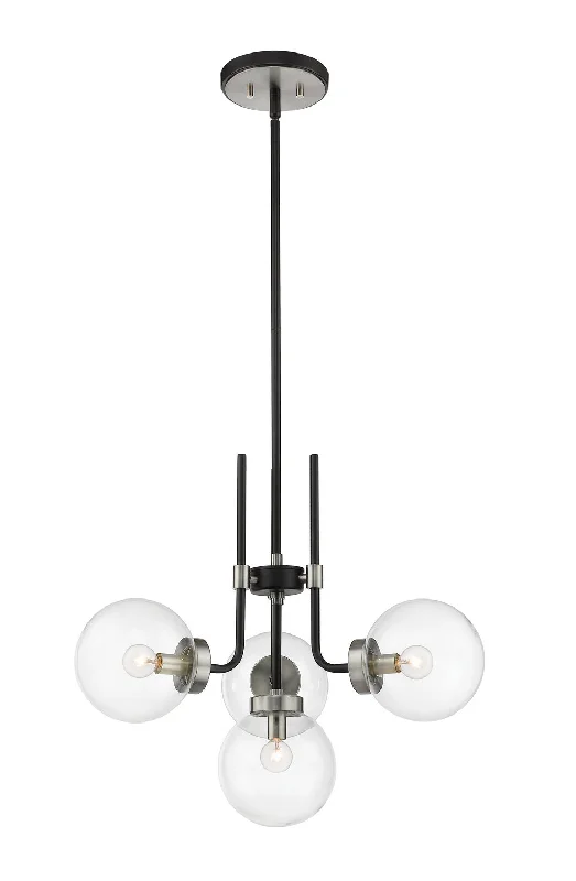 Chandeliers with Adjustable Arms for Directional LightingParsons Four Light Chandelier