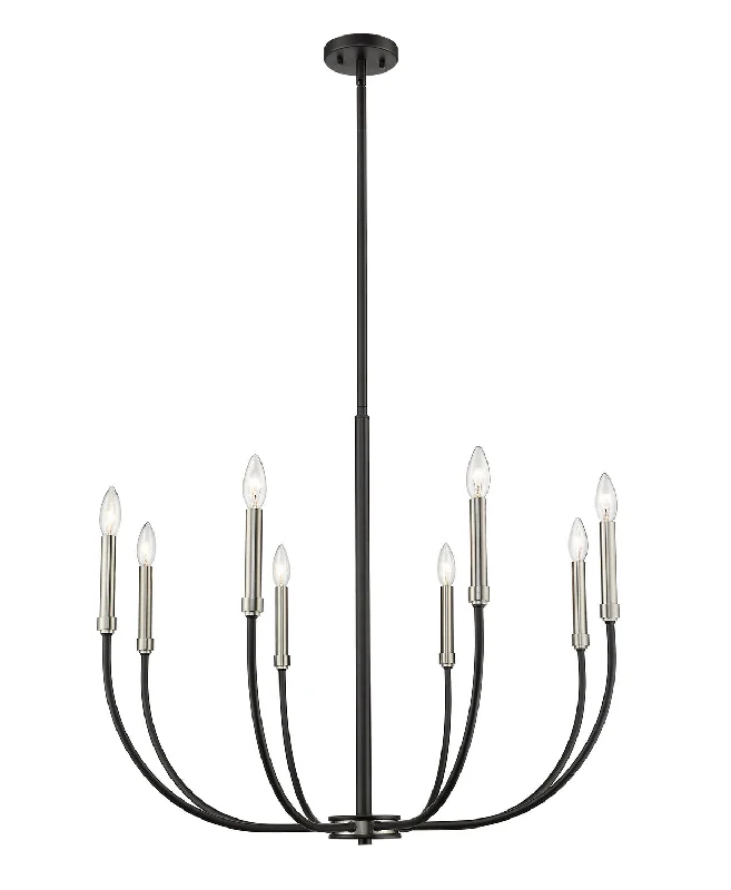 Minimalist Chandeliers for Sleek and Simple InteriorsHaylie Eight Light Chandelier