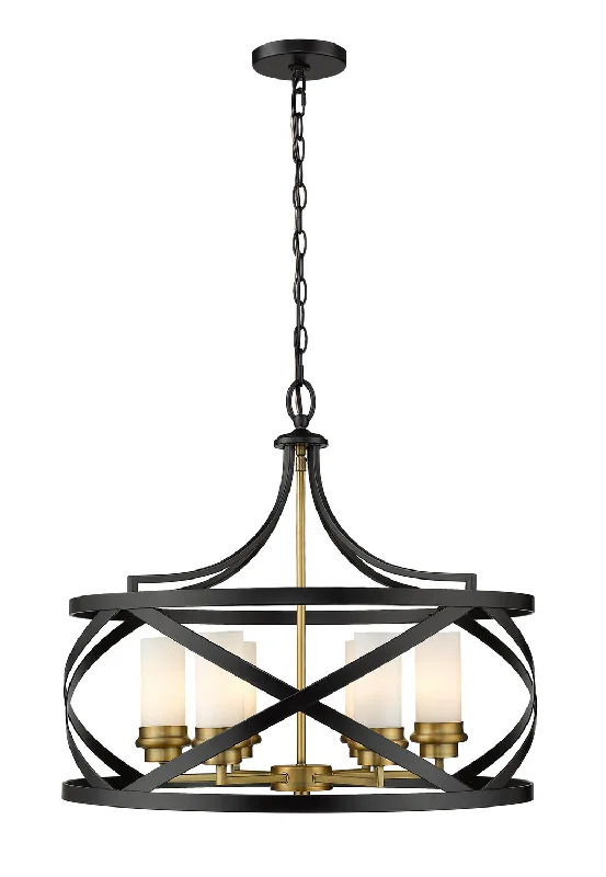 Chandeliers with Adjustable Height for Custom InstallationMalcalester Six Light Chandelier