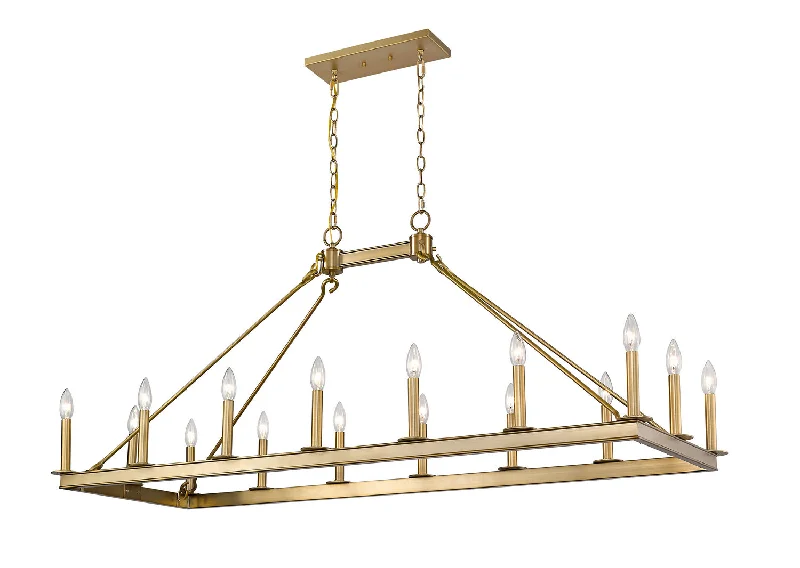 Chandeliers with Pendant Lights for a Stylish LookBarclay 16 Light Linear Chandelier