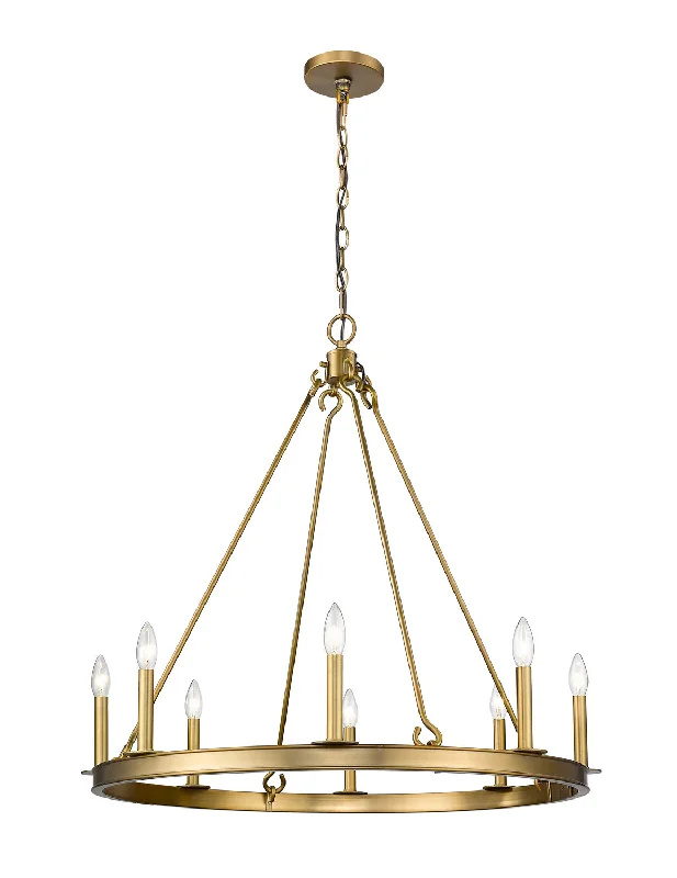 Incandescent Chandeliers for a Warm and Traditional GlowBarclay Eight Light Chandelier