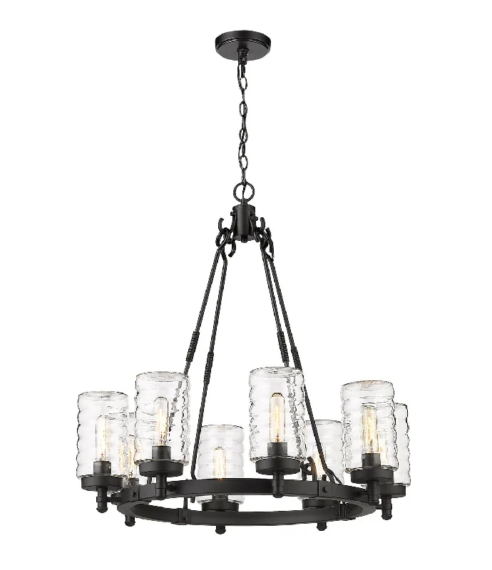 Victorian - Inspired Chandeliers with Ornate DetailsTahoe Eight Light Outdoor Chandelier