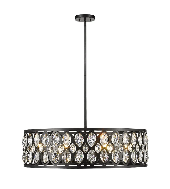 Chandeliers with Pendant Lights for a Stylish LookDealey Eight Light Chandelier