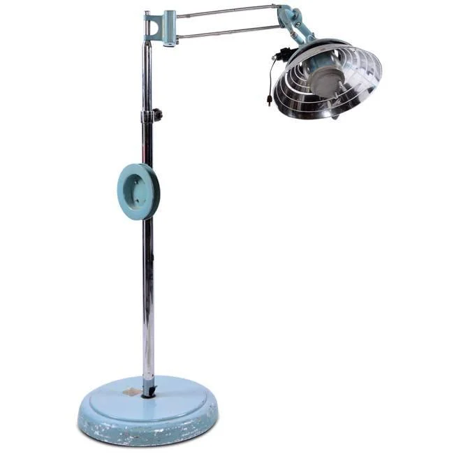 Victorian Style Floor Lamp for Traditional and Elegant InteriorsBlue & Silver Medical Floor Light