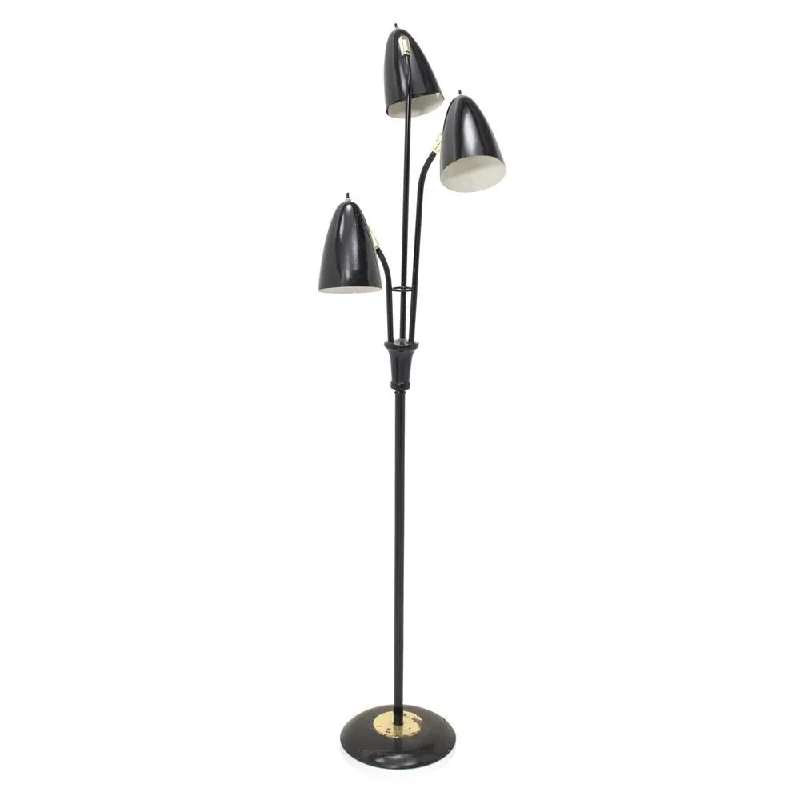 Dimmable Floor Lamp for Adjustable Lighting AmbianceBlack Triple Bulb Floor Lamp