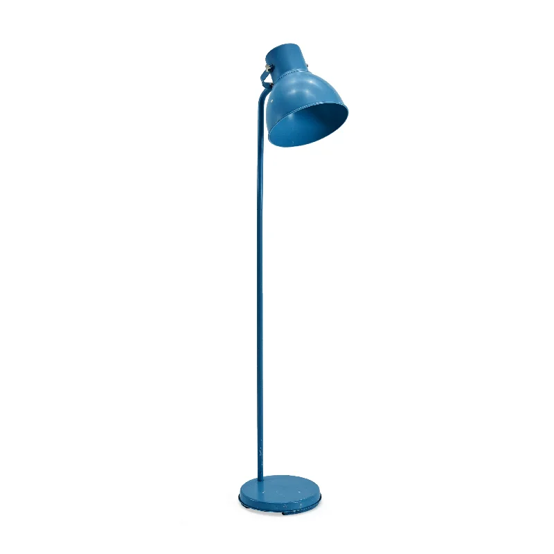 Smart Floor Lamp with Voice Control and Bluetooth ConnectivityBlue Metal Modern Floor Lamp