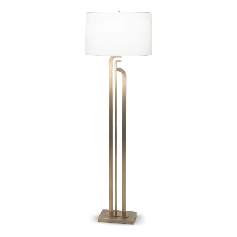 Glass Floor Lamp with Frosted Shades for Soft Diffused LightCaspian Floor Lamp