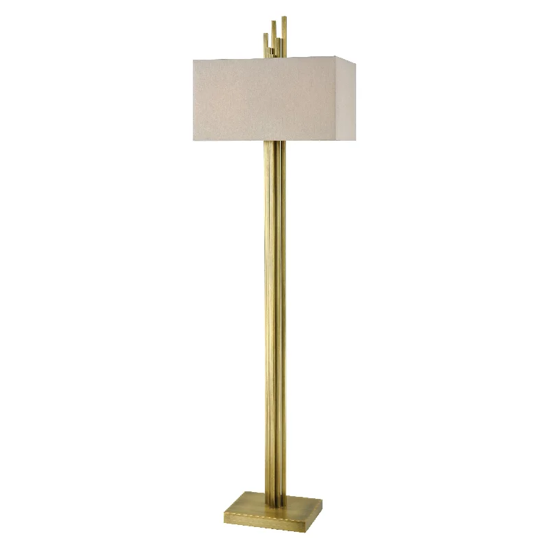 Glass Floor Lamp with Frosted Shades for Soft Diffused LightAzimuth 69" High 2-Light Floor Lamp