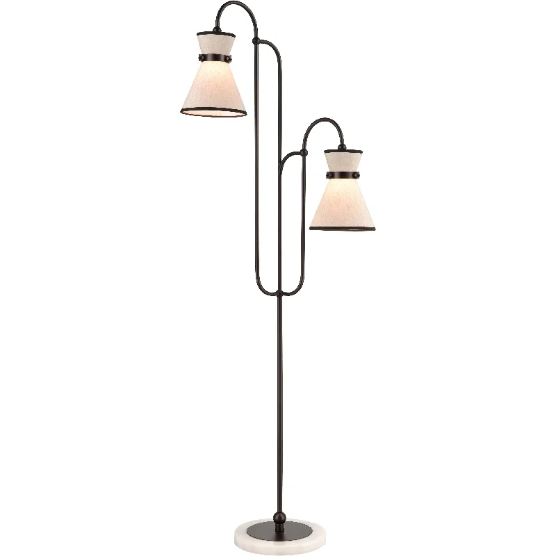  Way Switch Floor Lamp for Multiple Light Intensity LevelsEmsworth 63" High 2-Light Floor Lamp