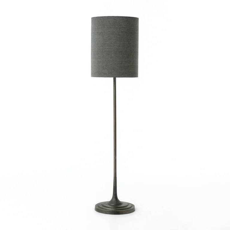 Wood Floor Lamp with Natural Grain for a Warm and Organic FeelHarlow floor lamp w/ cylinder shade