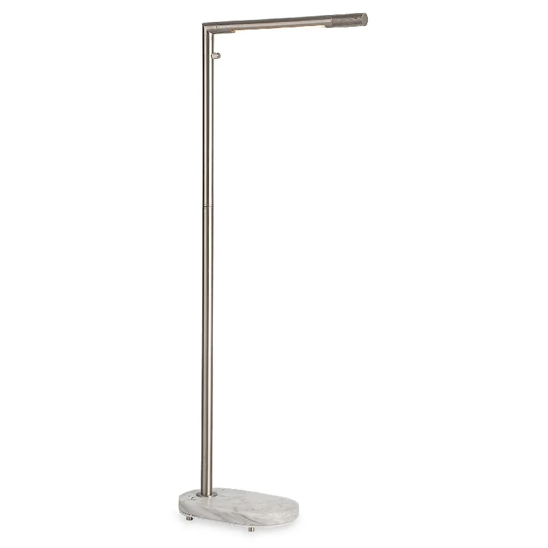 USB Charging Port Floor Lamp for Convenient Device ChargingHighlight Floor Lamp - Brushed Nickel