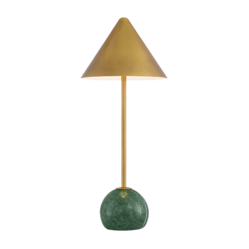 Adjustable Height Floor Lamp for Versatile Lighting NeedsJourney Green & Brass Cordless Table Lamp