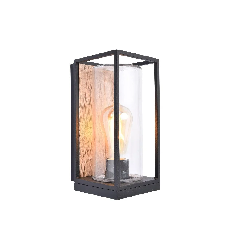 Adjustable Height Floor Lamp for Versatile Lighting NeedsLutec Flair Outdoor Half Lantern Wall Light - Wood Effect