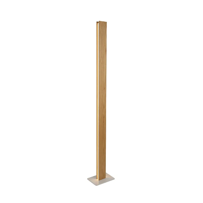 Metal Floor Lamp with a Matte Black Finish for a Sleek LookNelson Lighting NL71919 Aline Floor Lamp LED Medium Oak/Matt White