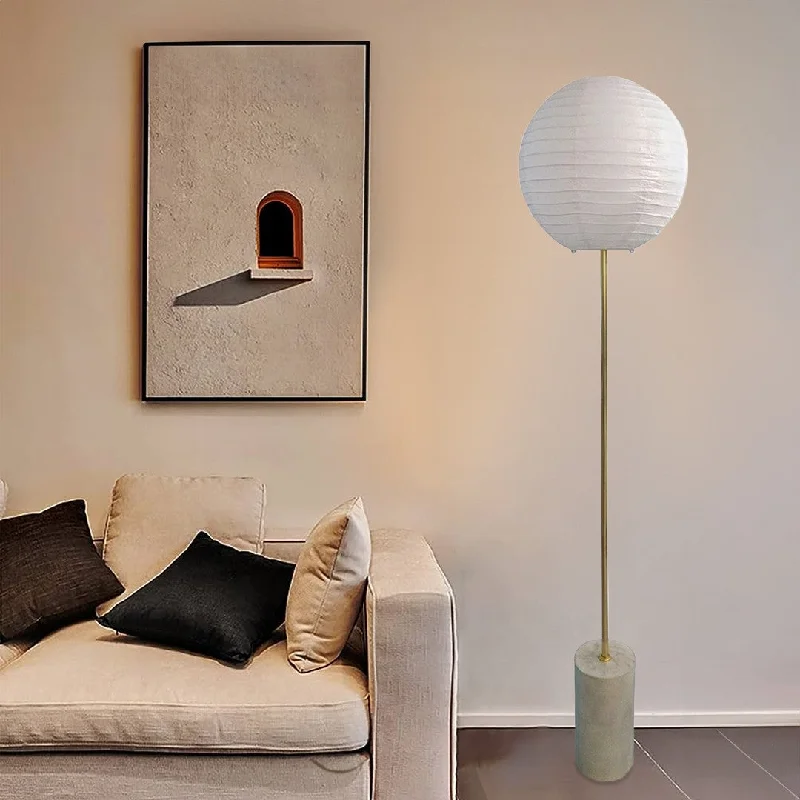 Wood Floor Lamp with Natural Grain for a Warm and Organic FeelNoguchi