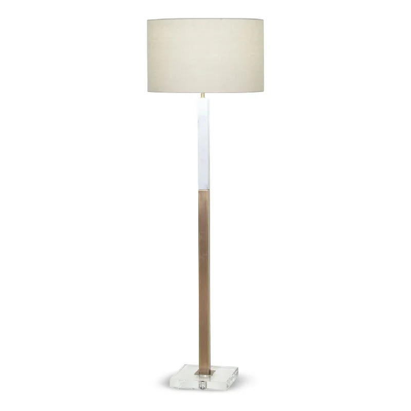 Fabric Floor Lamp with a Linen Shade for a Relaxed AestheticSanders Floor Lamp