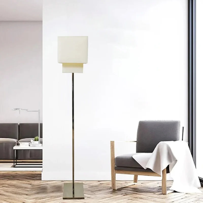 Metal Floor Lamp with a Matte Black Finish for a Sleek LookSquare Layer