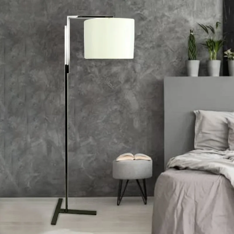 Glass Floor Lamp with Frosted Shades for Soft Diffused LightTee