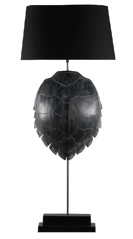 Fabric Floor Lamp with a Linen Shade for a Relaxed AestheticTortue Lamp -Black Shell (Wholesale Price)