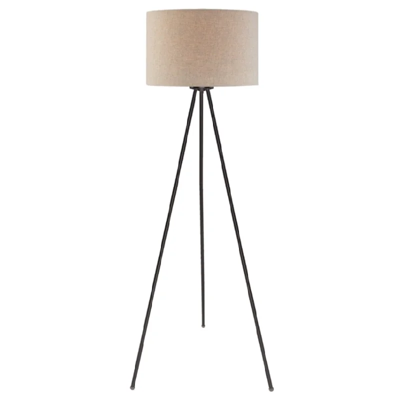 Adjustable Height Floor Lamp for Versatile Lighting NeedsTullio Black Floor Lamp