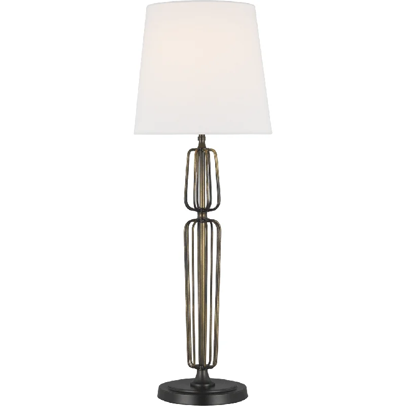 Glass Floor Lamp with Frosted Shades for Soft Diffused LightMilo Buffet Lamp